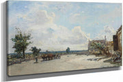 Rue A Saint Parize Le Chatel Pres De Nevers by Johan Barthold Jongkind