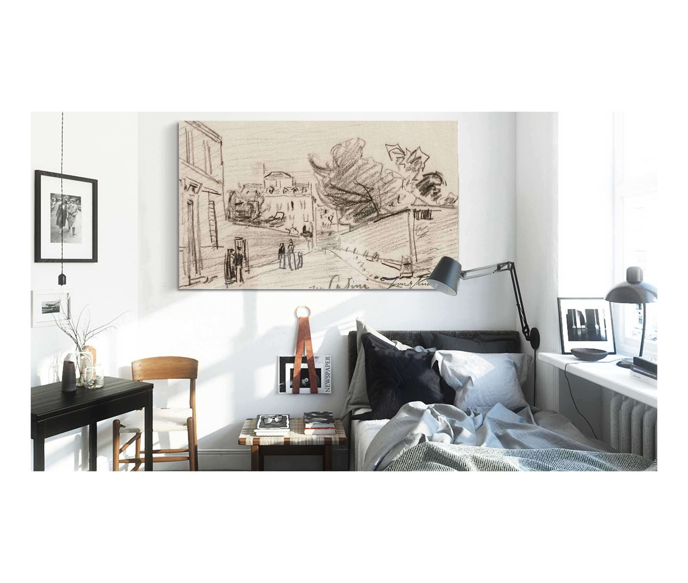 Rue Cassini Eme Arrondissement by Johan Barthold Jongkind