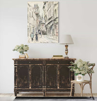 Rue Damiette Rouen by Camille Pissarro