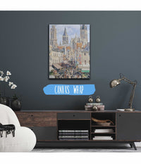 Rue De Lepicerie Rouen Effect Of Sunlight by Camille Pissarro