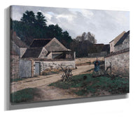 Rue De Village A Marlotte Village Street In Marlotte by Alfred Sisley