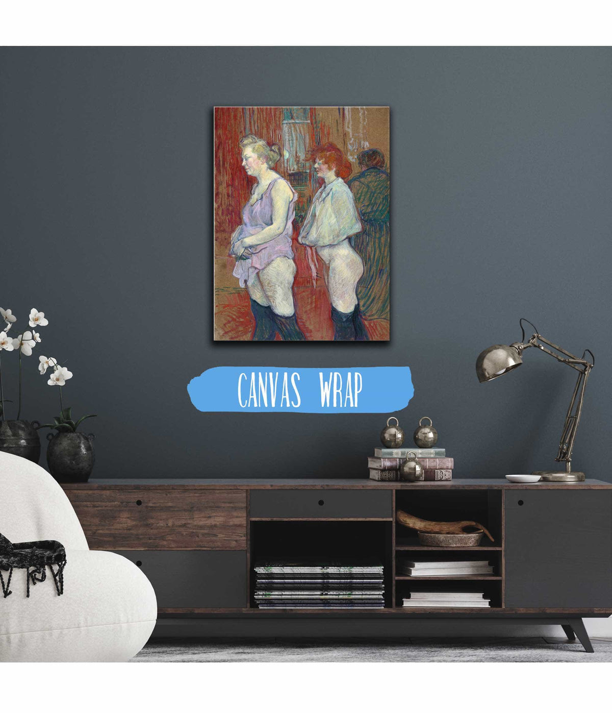 Rue Des Moulins  by Henri De Toulouse Lautrec