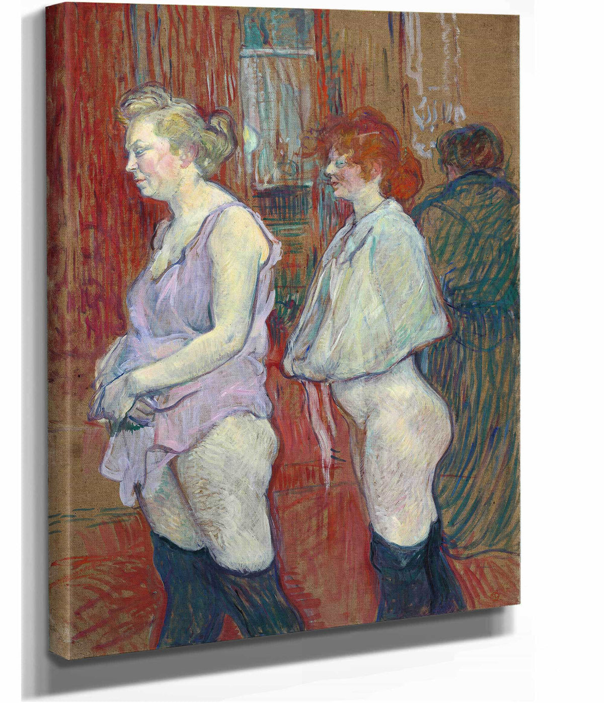 Rue Des Moulins  by Henri De Toulouse Lautrec