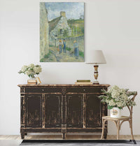 Rue Des Roches Au Valhermeil Auvers Sur Oise by Camille Pissarro