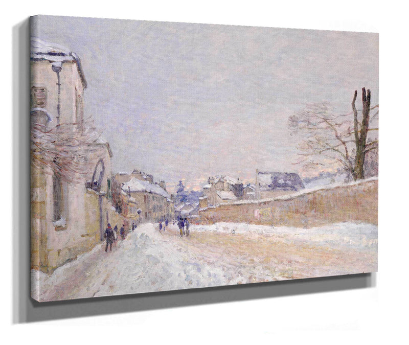Rue Eugene Moussoir At Moret Winter by Alfred Sisley