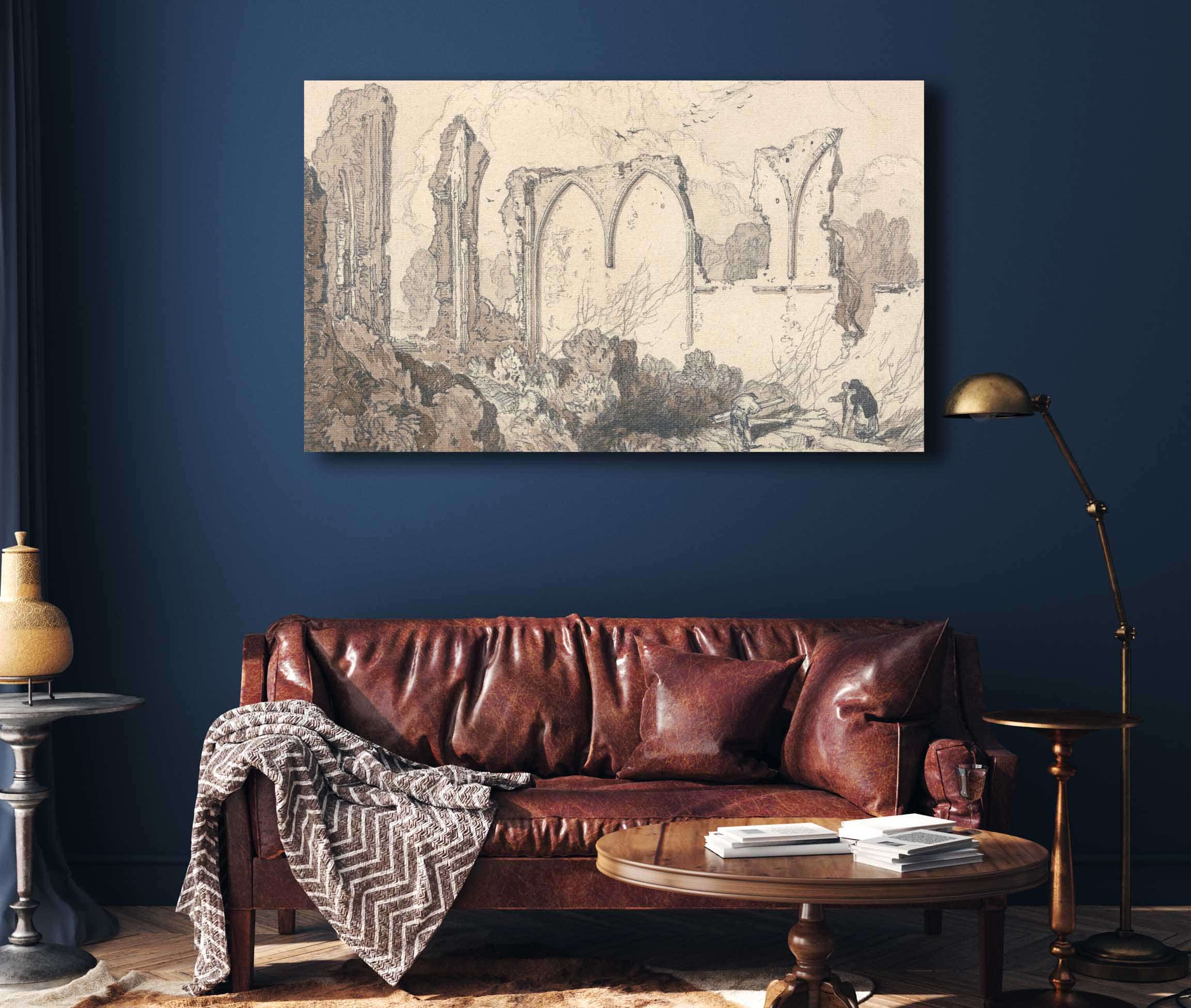 Ruin Behind The Free School Thetford Suffolk by John Sell Cotman