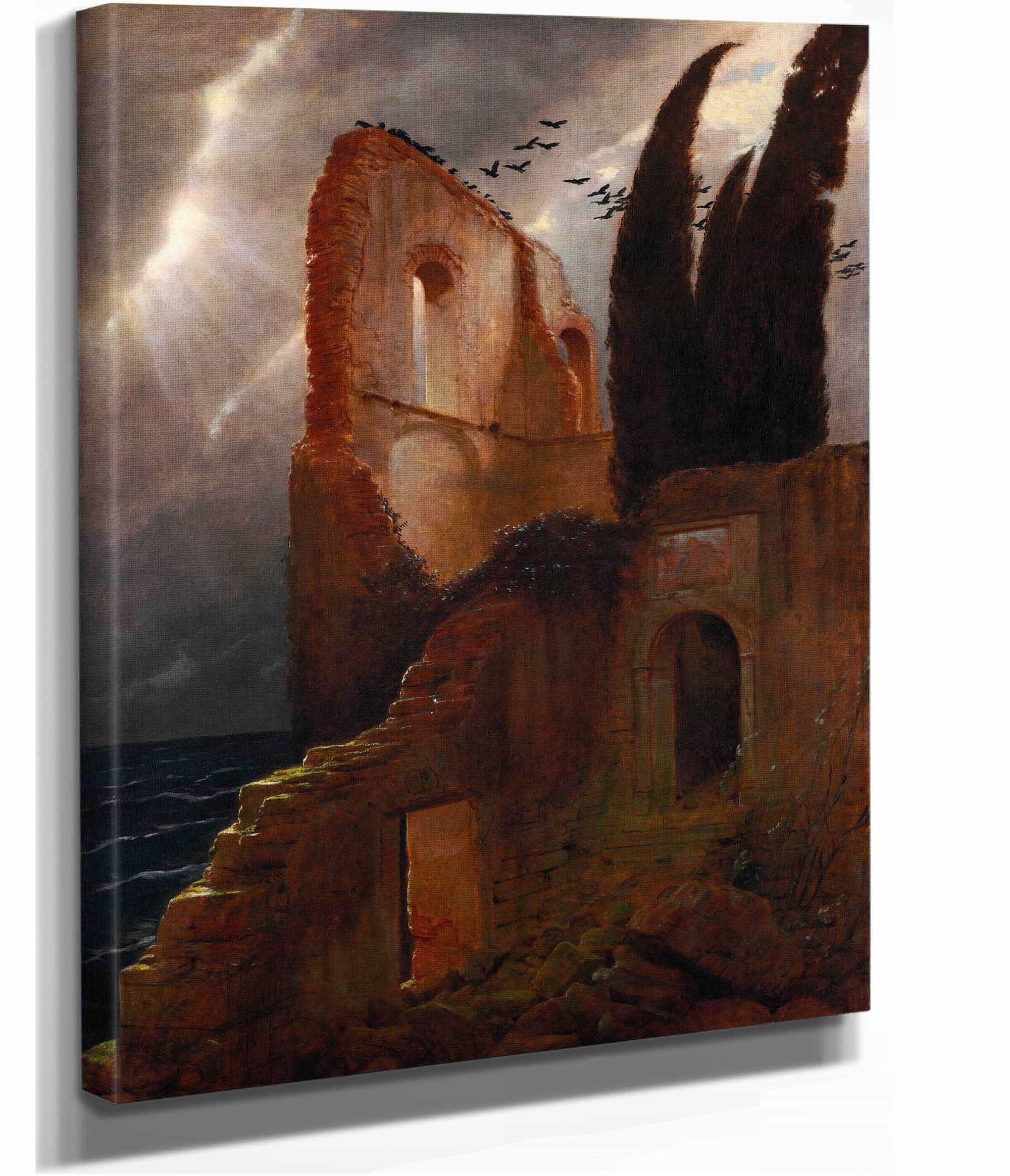 Ruin By The Sea by Arnold Bocklin