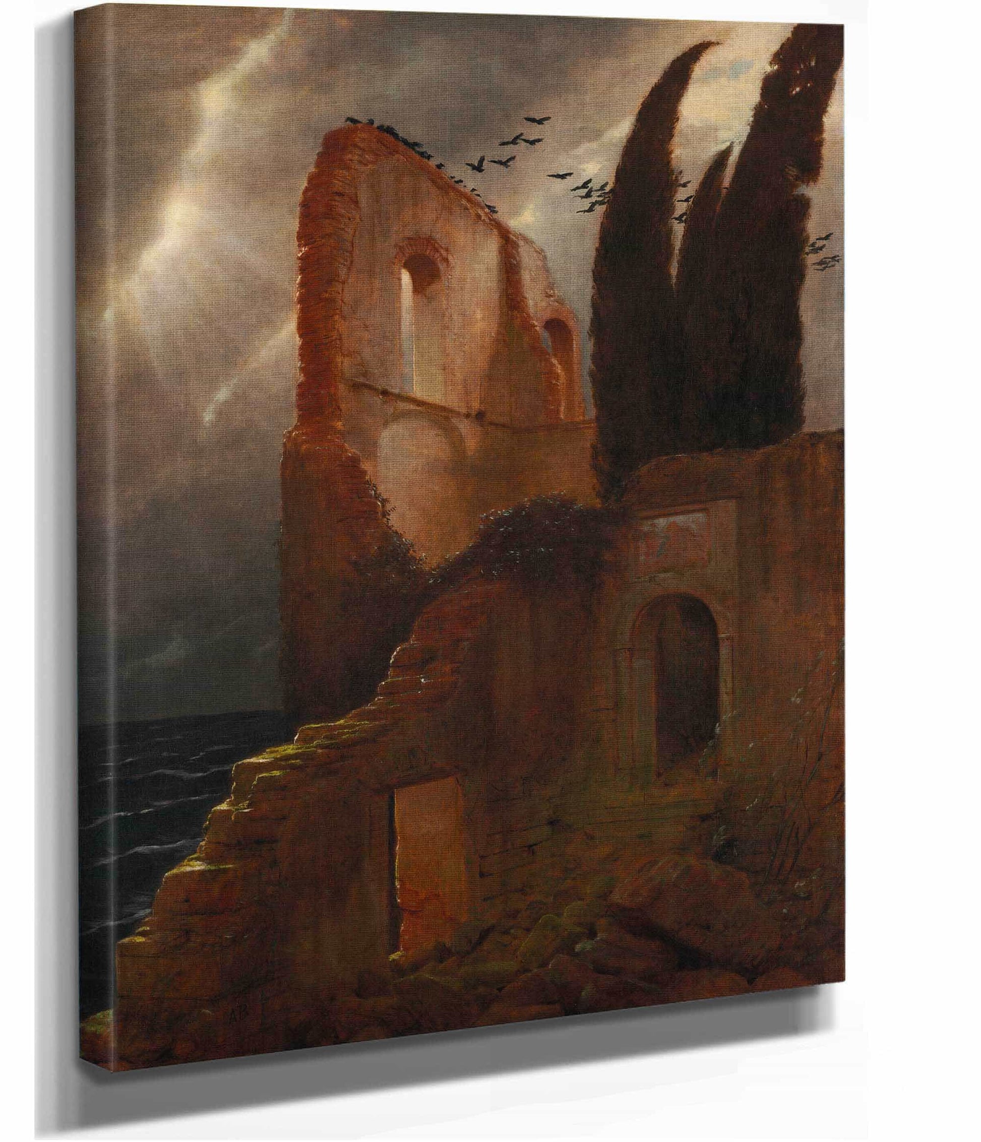 Ruin By The Sea by Arnold Bocklin