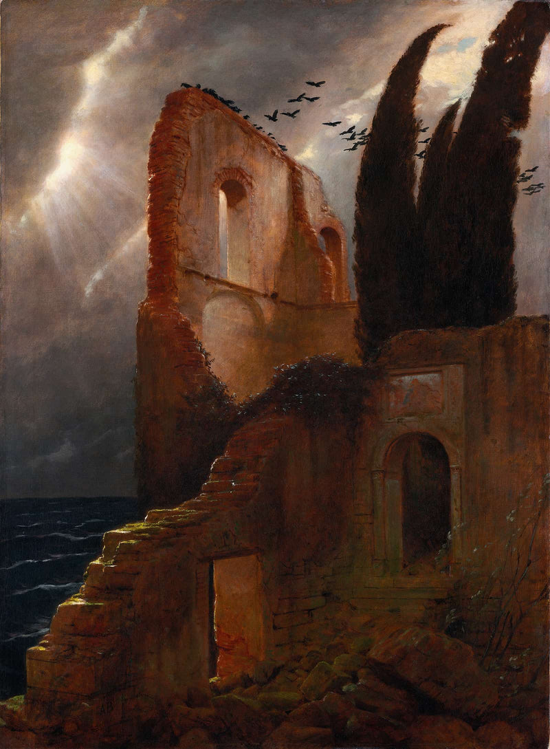 Ruin By The Sea by Arnold Bocklin