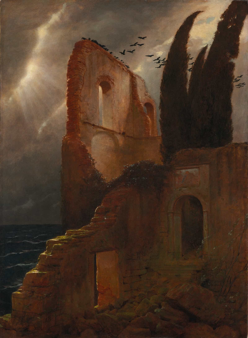 Ruin By The Sea by Arnold Bocklin