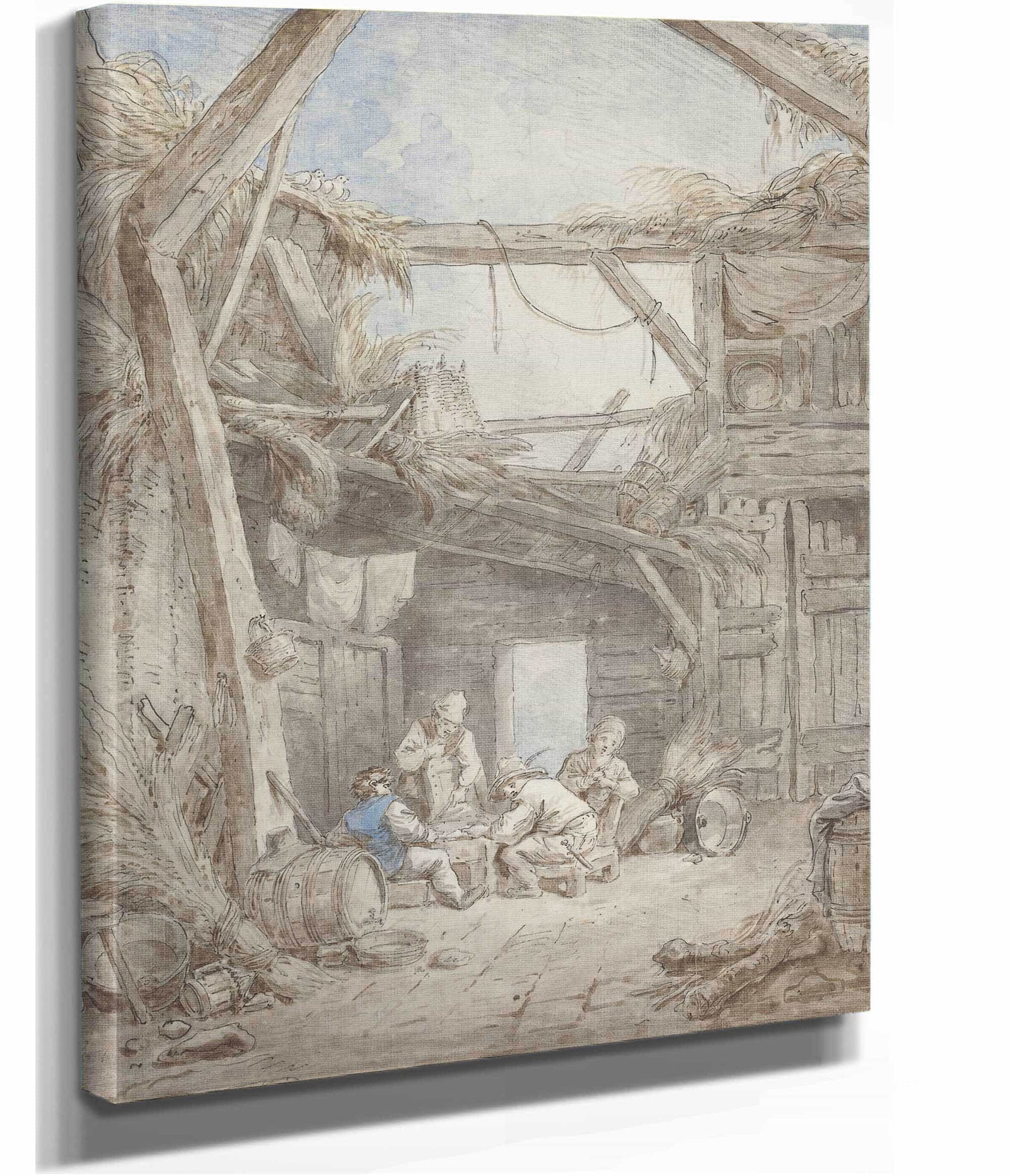 Ruined Farm by Hubert Robert