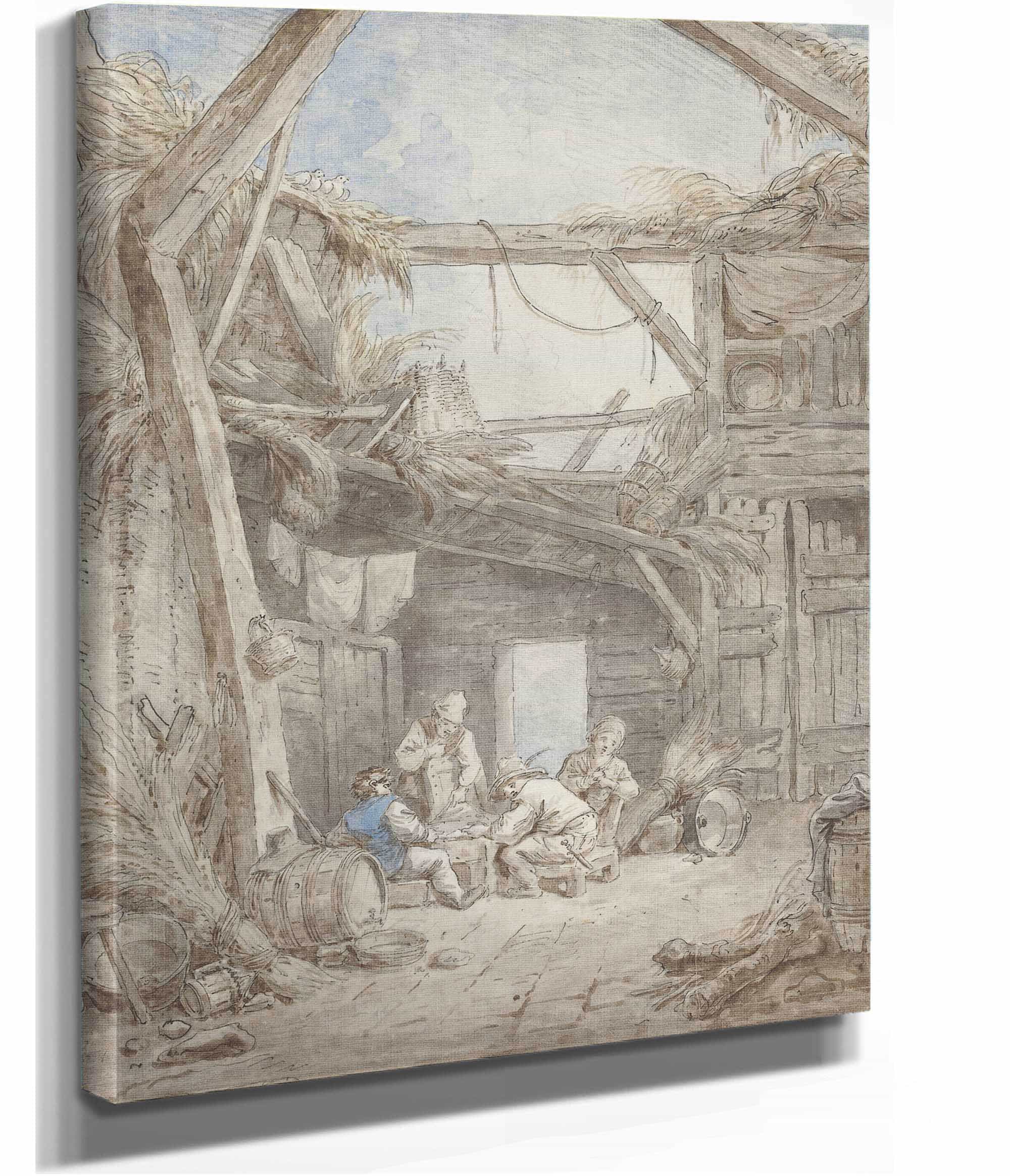 Ruined Farm by Hubert Robert