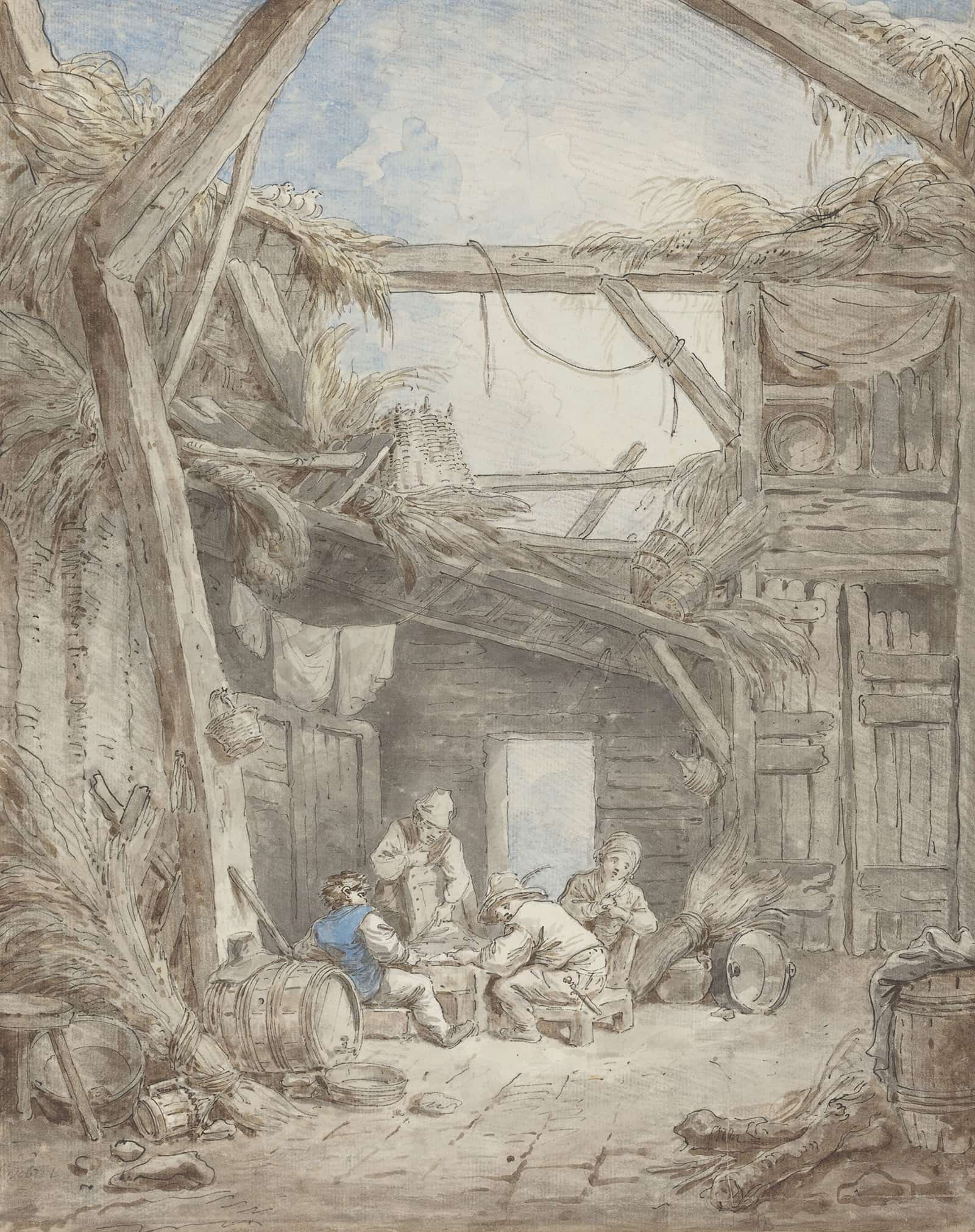 Ruined Farm by Hubert Robert