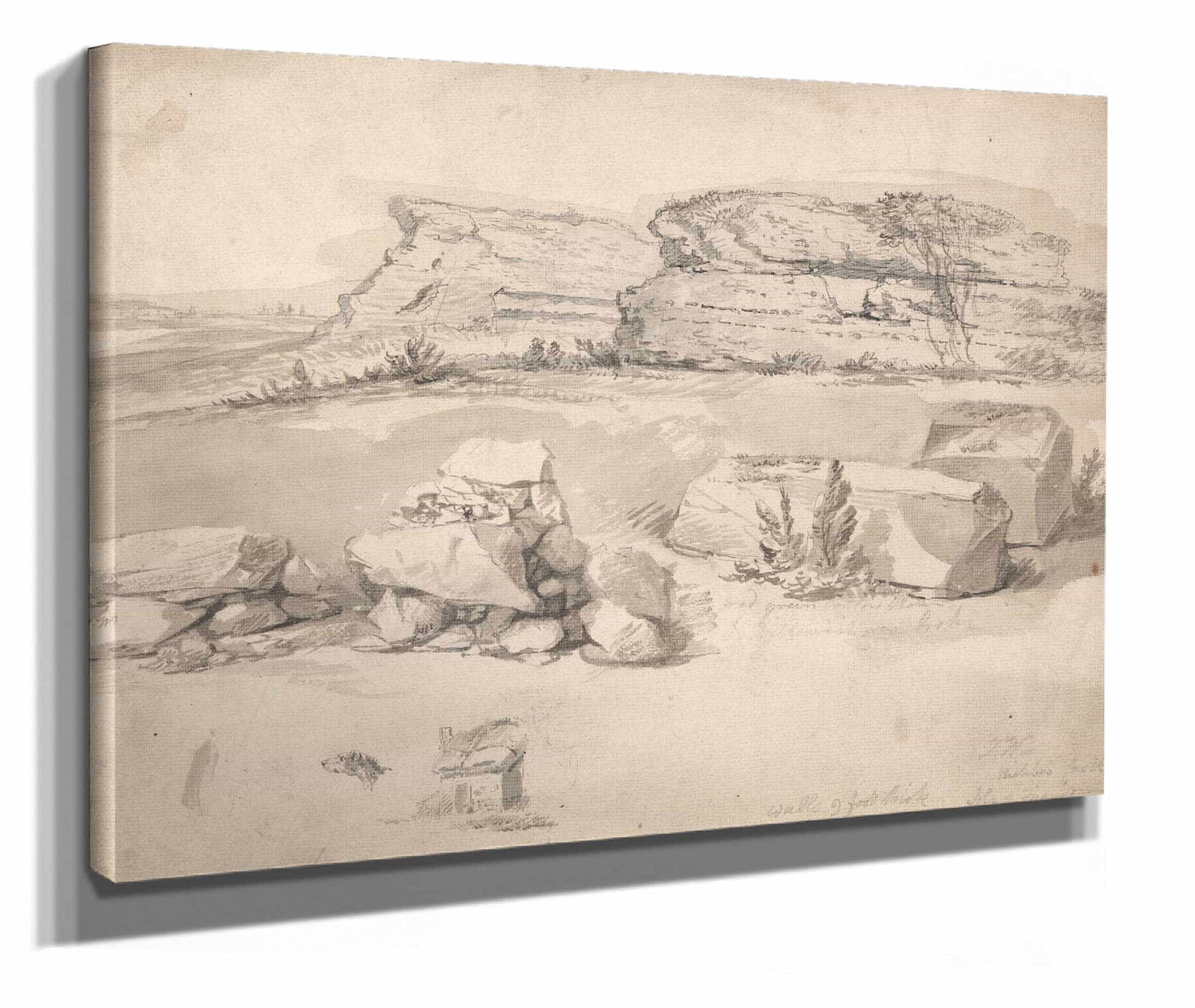 Ruins Of Richbro Castle Isle Of Thanet by James Ward