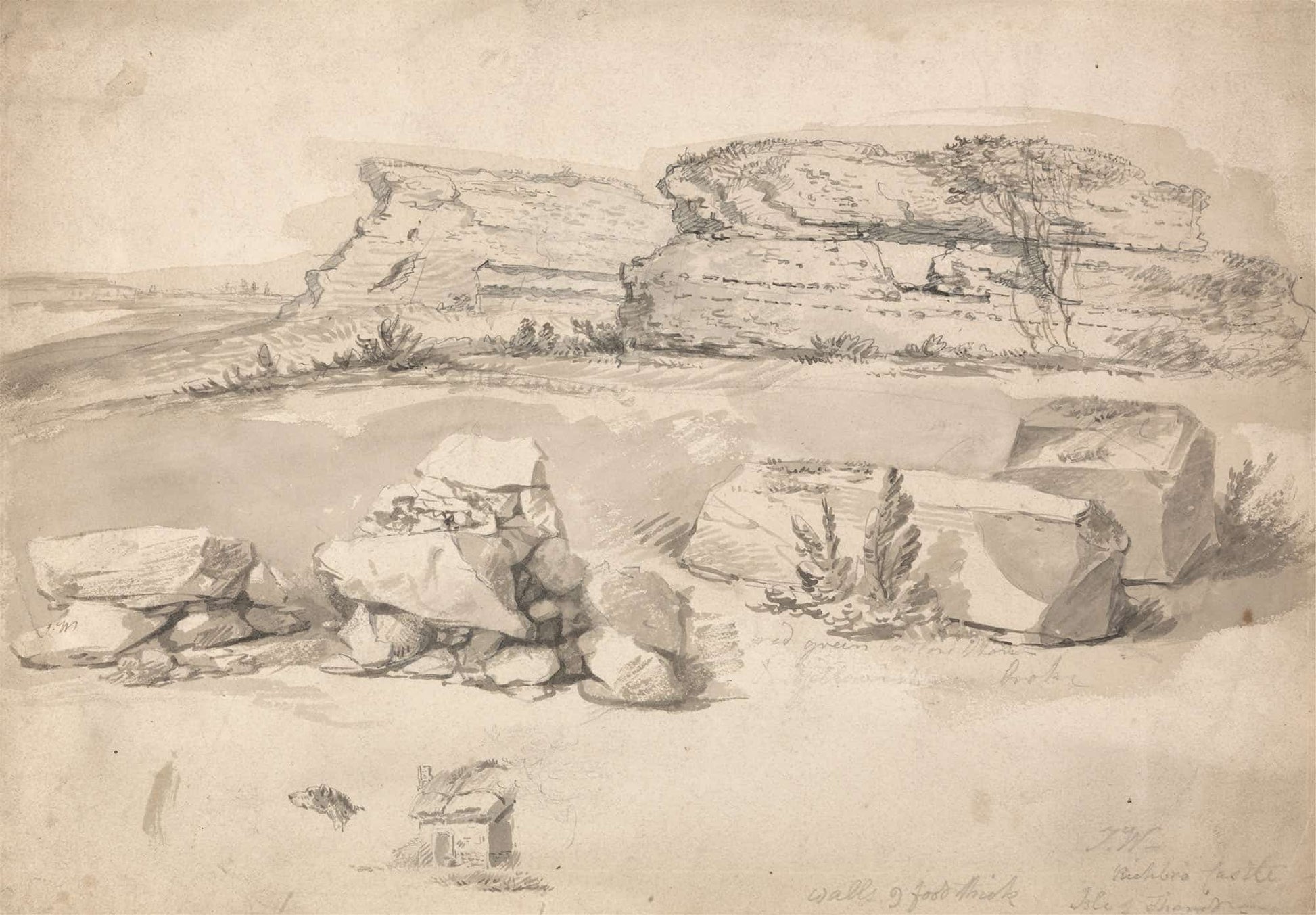 Ruins Of Richbro Castle Isle Of Thanet by James Ward