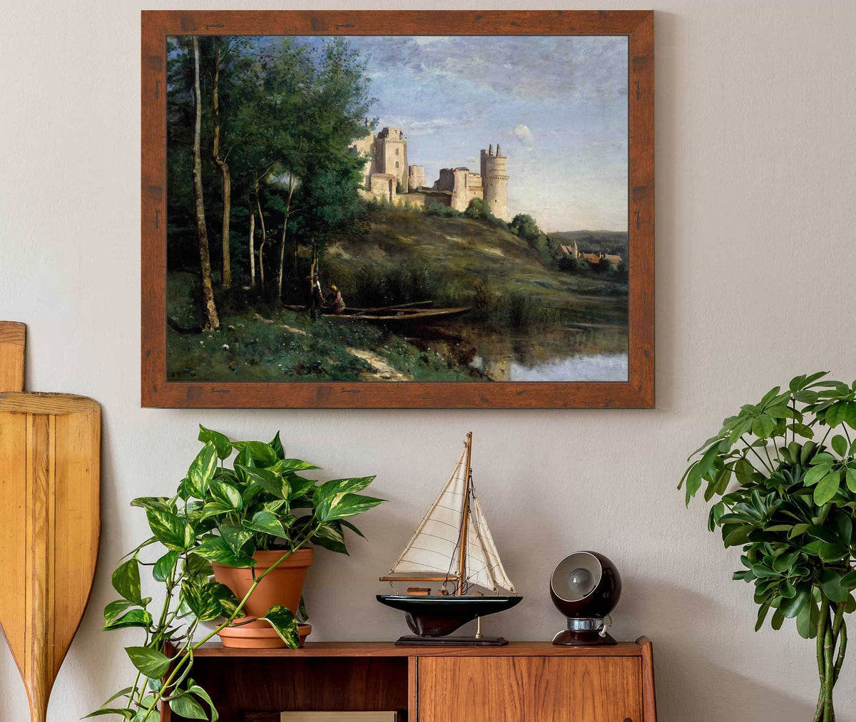 Ruins Of The Chateau De Pierrefonds by Jean Baptiste Camille Corot