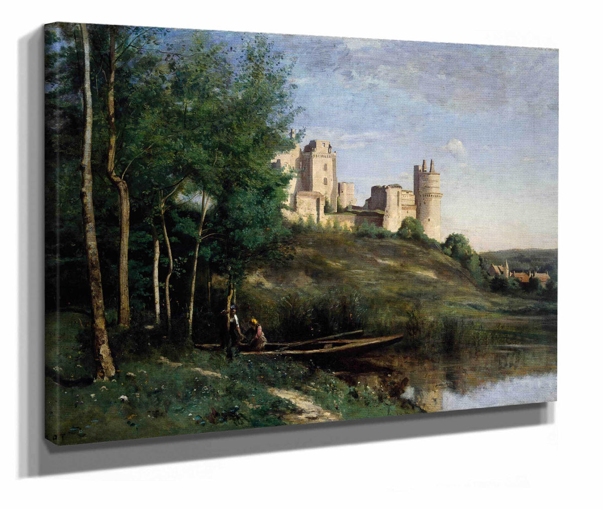 Ruins Of The Chateau De Pierrefonds by Jean Baptiste Camille Corot