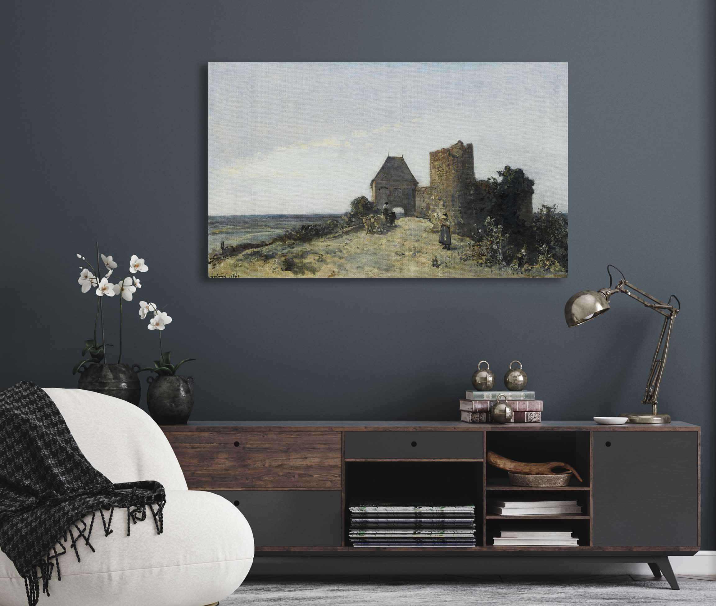 Ruins Of The Rosemont Castle by Johan Barthold Jongkind