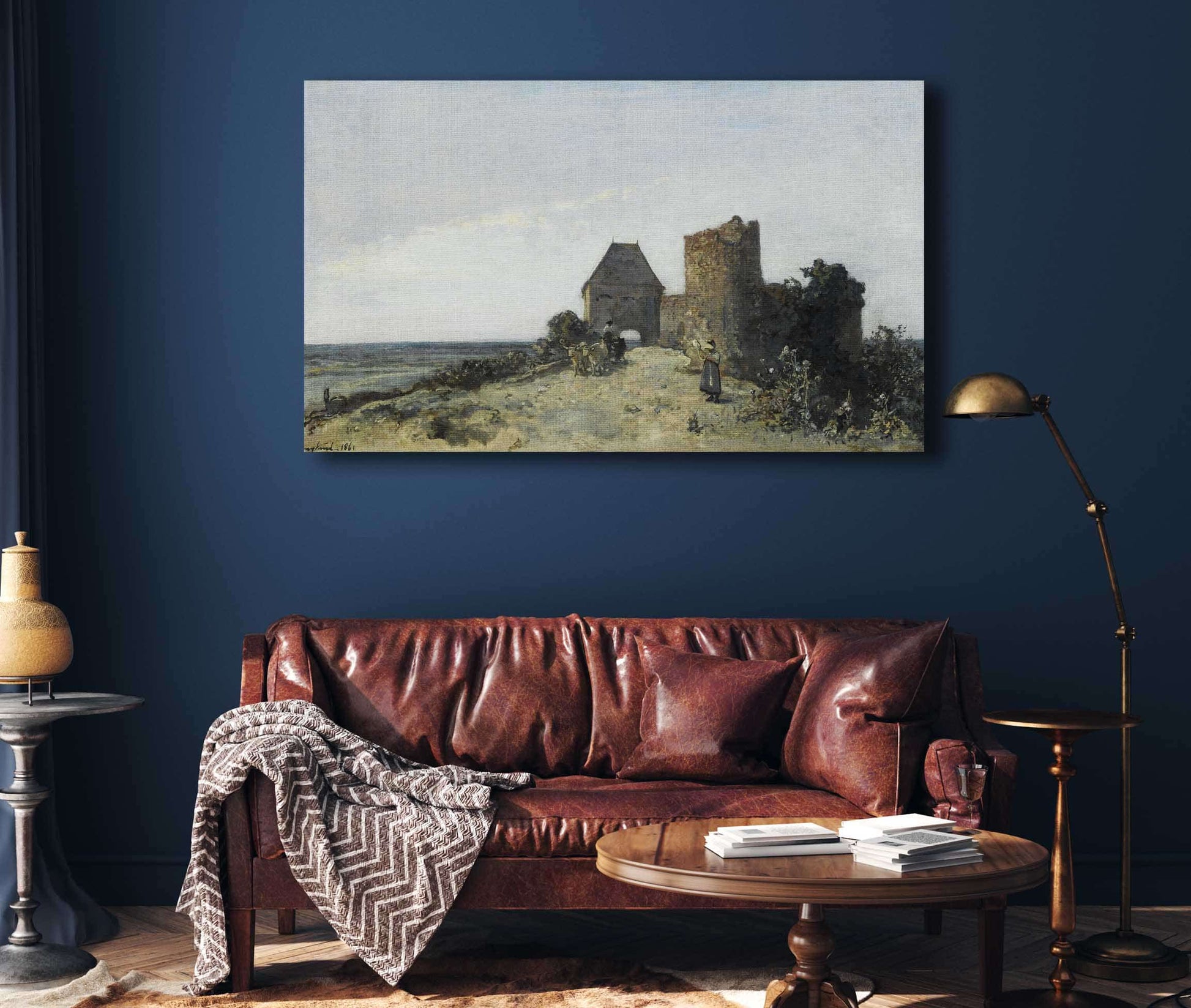 Ruins Of The Rosemont Castle by Johan Barthold Jongkind
