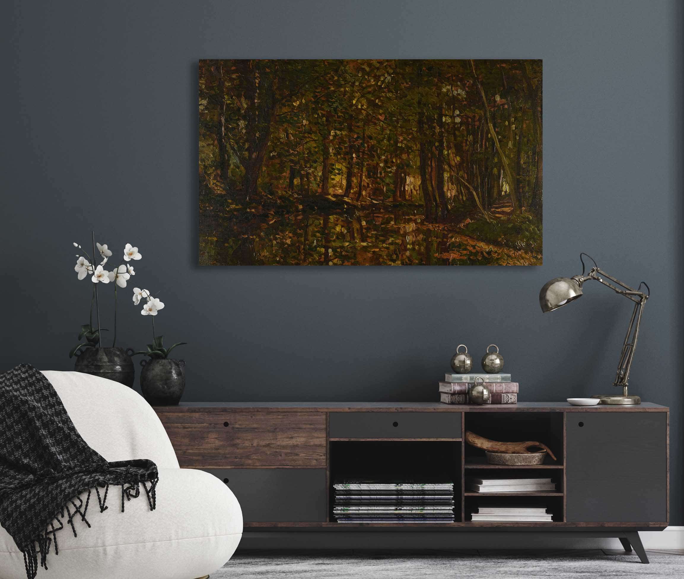 Ruisseau Sous Bois  by Charles Francois Daubigny