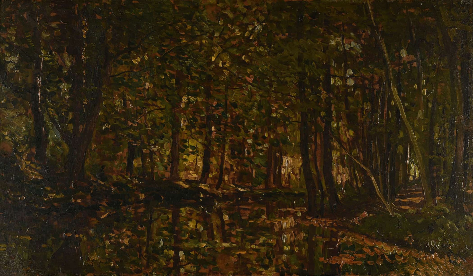 Ruisseau Sous Bois  by Charles Francois Daubigny
