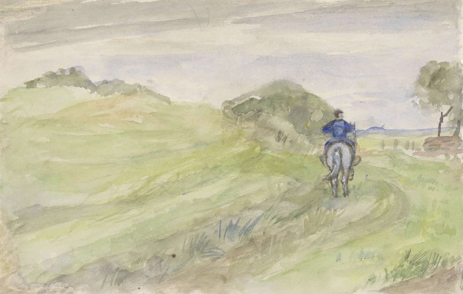 Ruiter Op Een Landweg  by Jozef Israels