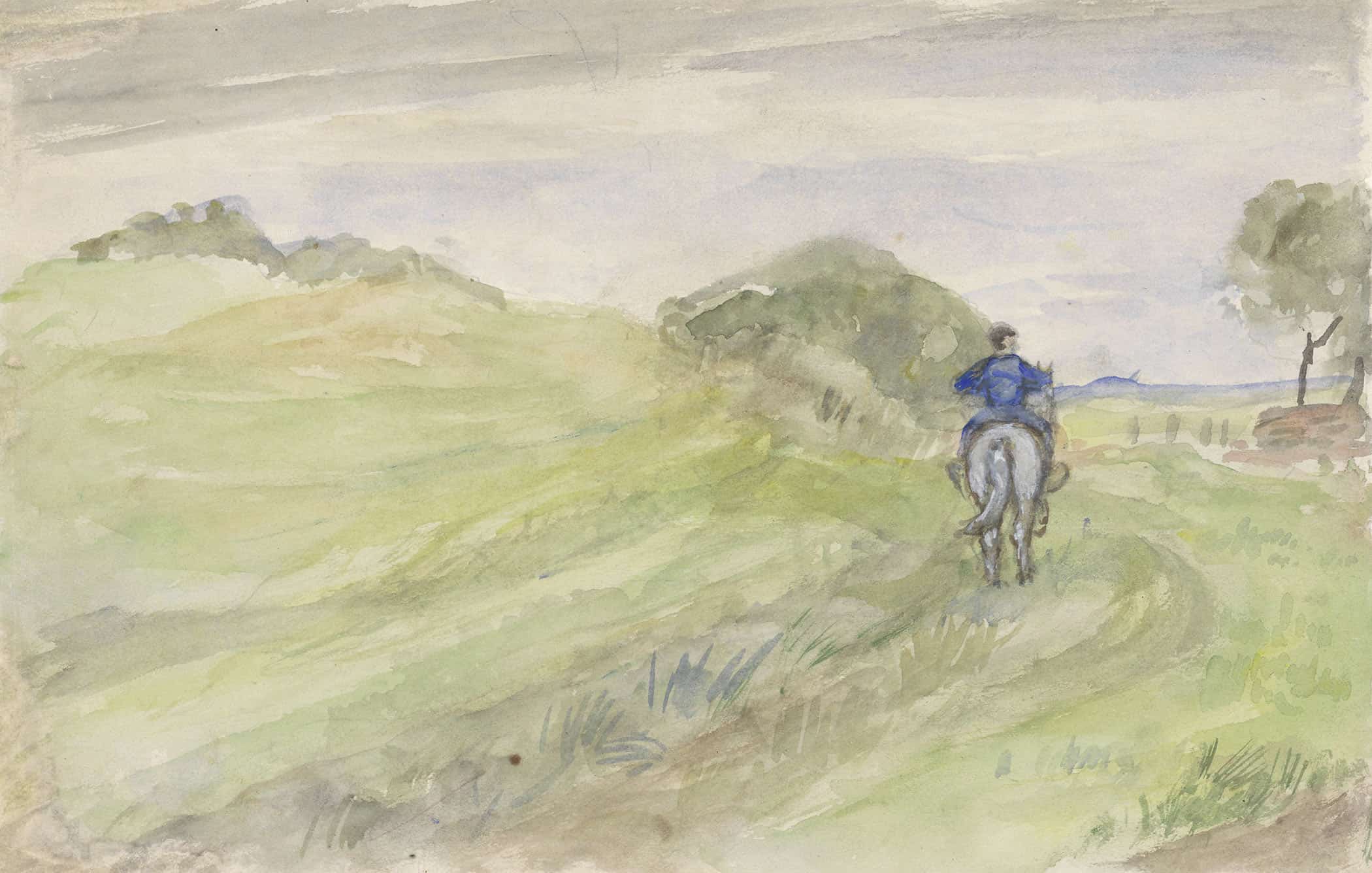 Ruiter Op Een Landweg  by Jozef Israels