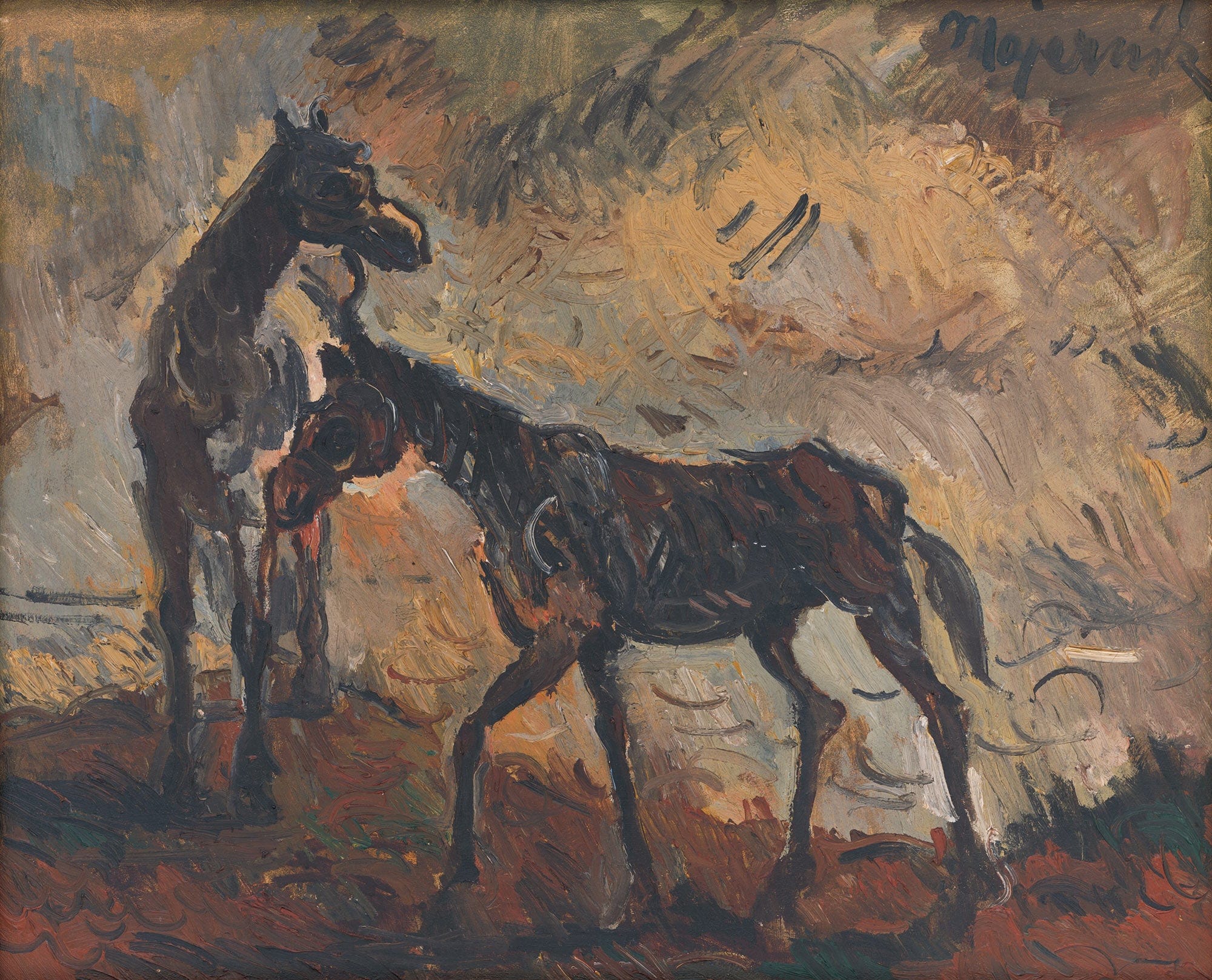 Runaway Horses by Cyprian Majernik
