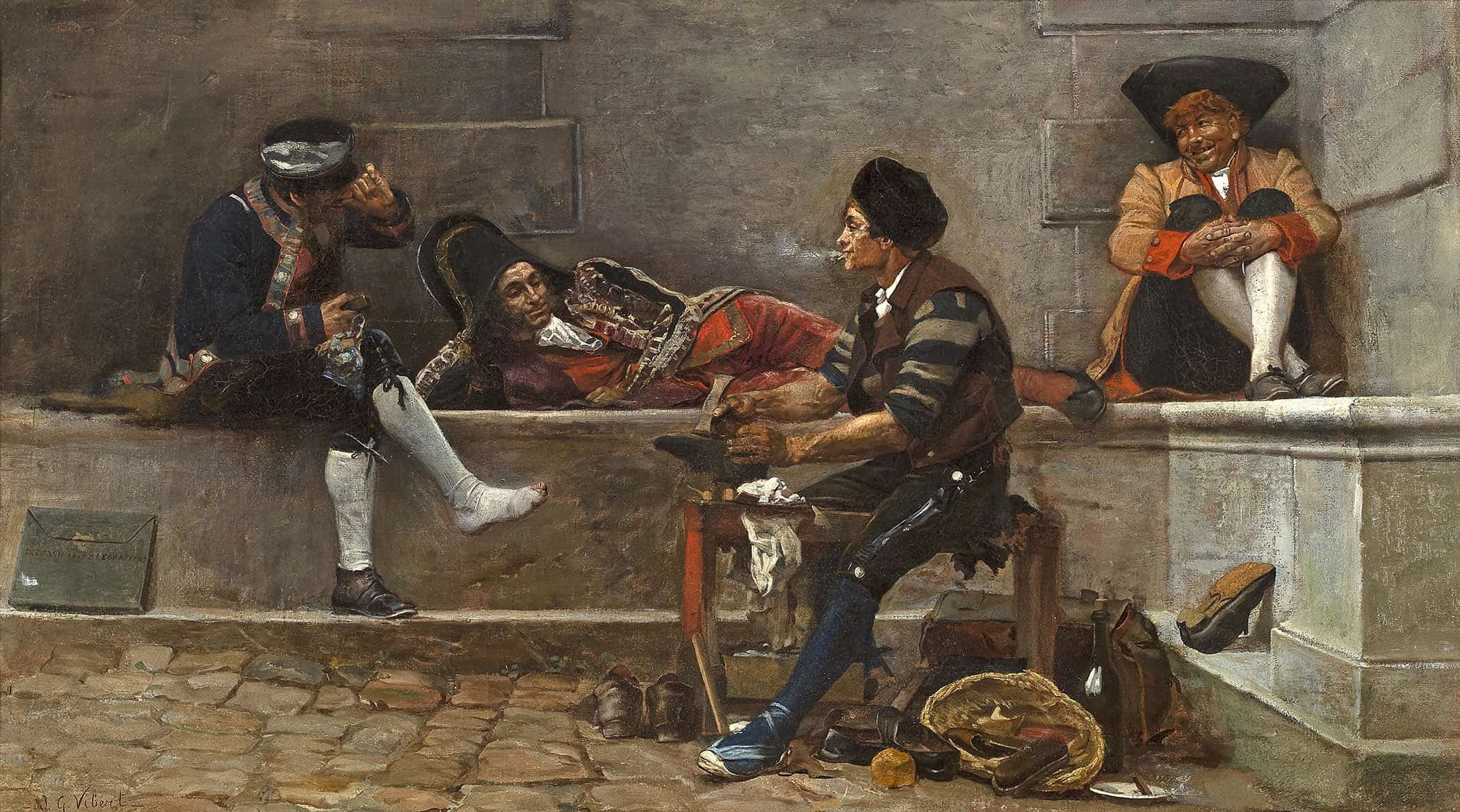 Running Repairs by Jehan Georges Vibert
