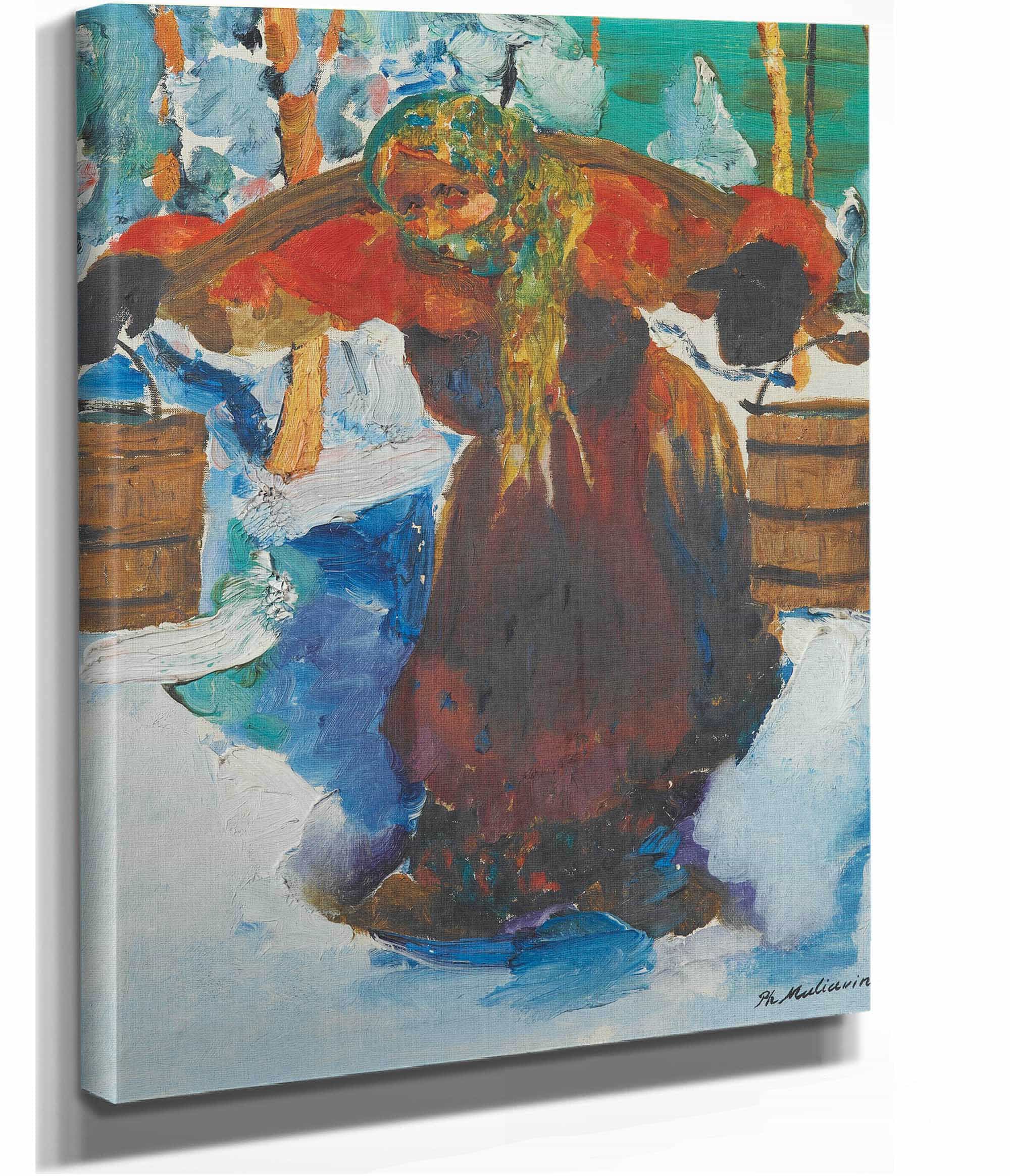 Russian Baba Carrying Water by Filipp Malyavin