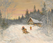 Russian Village Under Snow by Konstantin Alexeevich Korovin