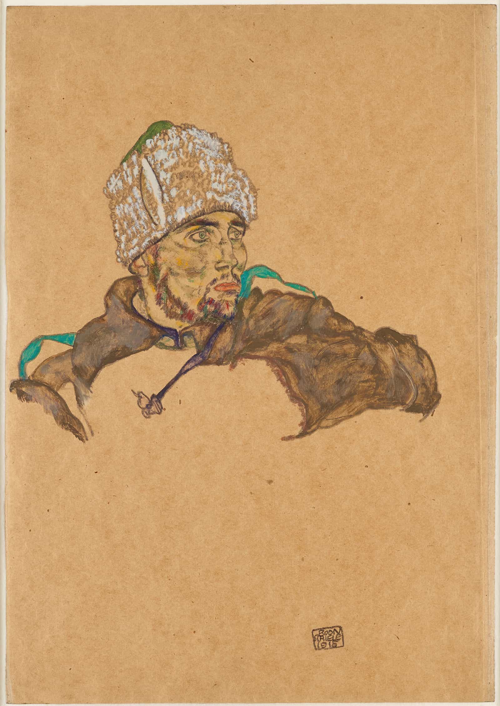 Russischer Kriegsgefangener by Egon Schiele