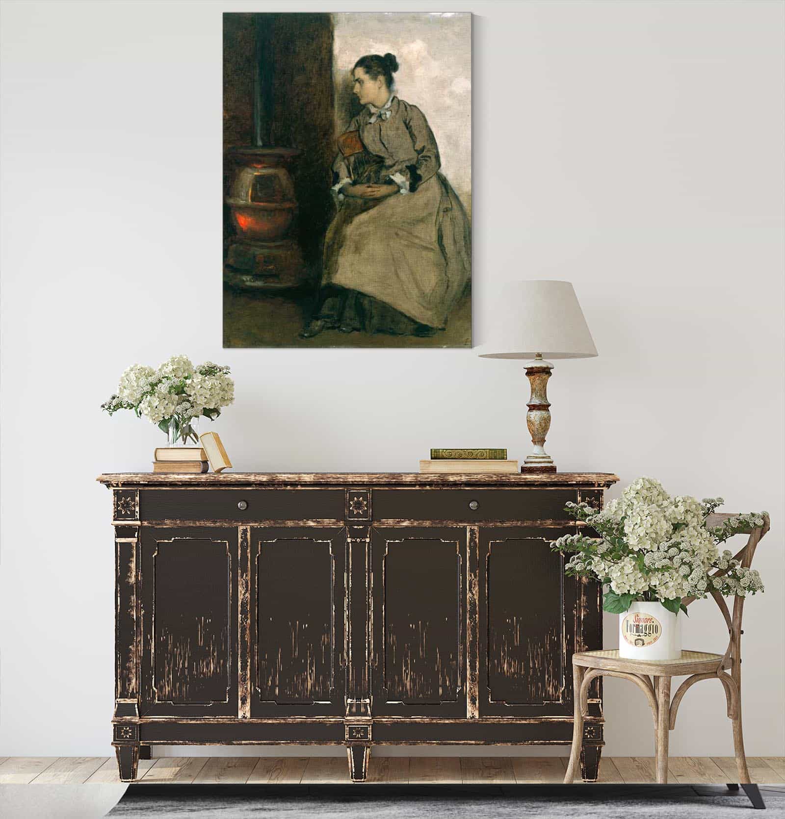 Ruth Between Circa And Circa by Eastman Johnson