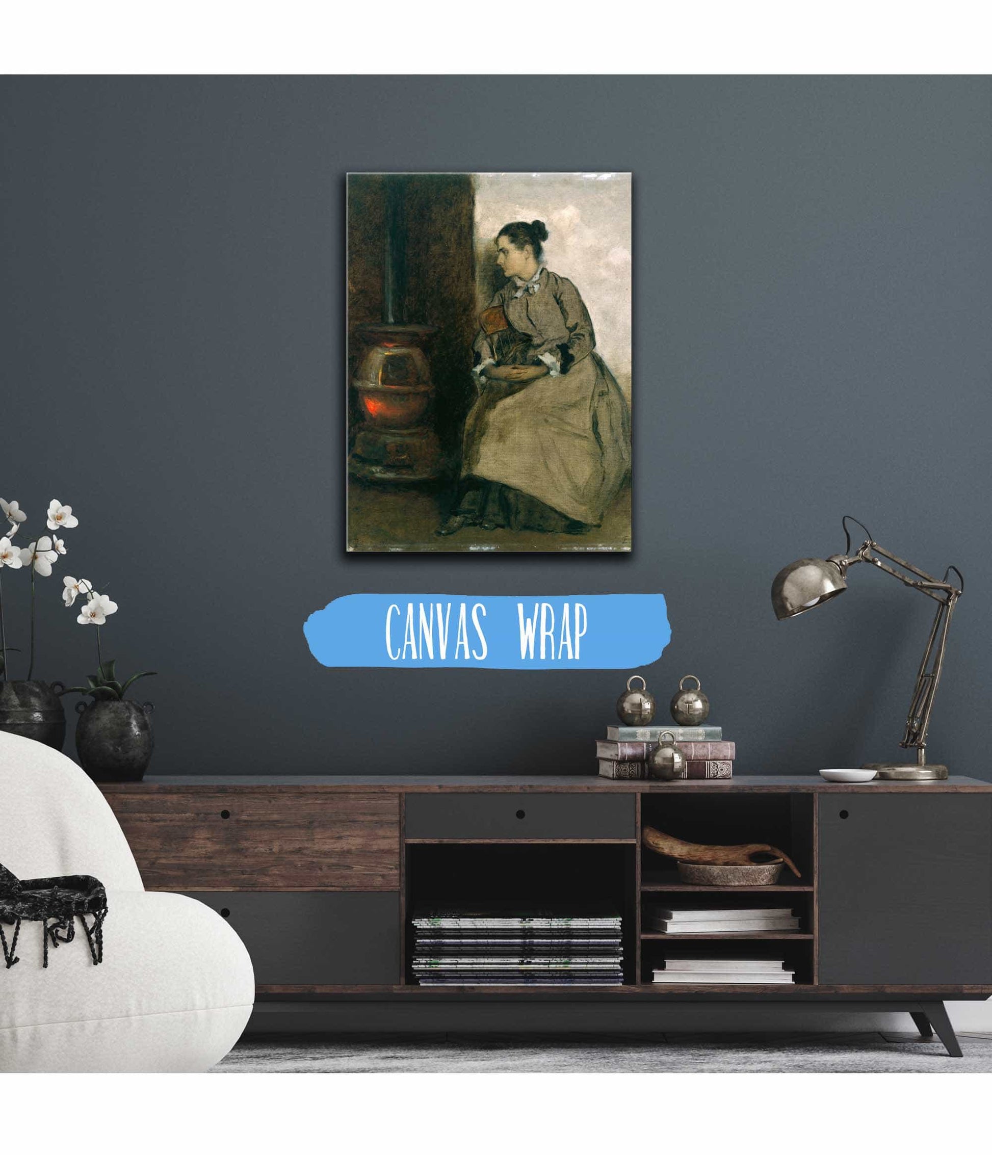 Ruth Between Circa And Circa by Eastman Johnson