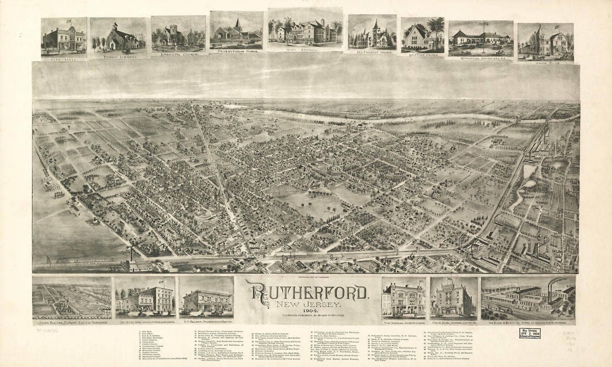Rutherford New Jersey 1904  State Of New Jersey