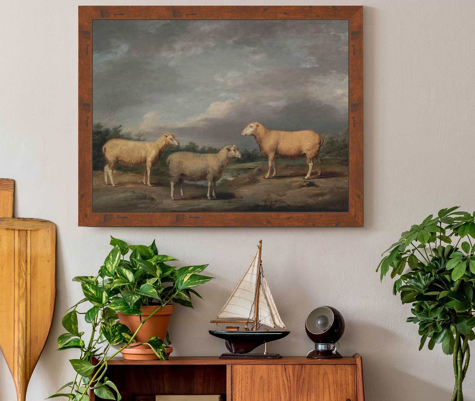 Ryelands Sheep The Kings Ram The Kings Ewe And Lord Somervilles Wether by James Ward