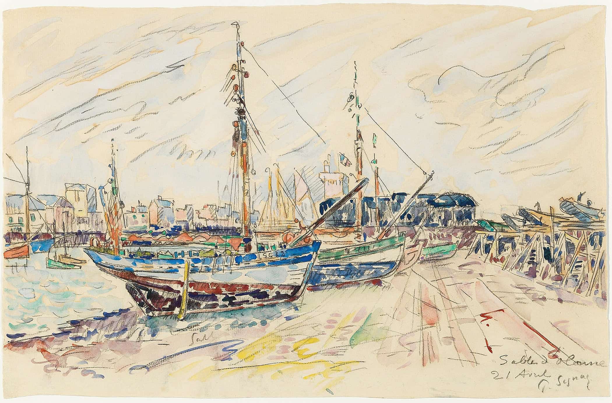 Sables Dolonne by Paul Signac