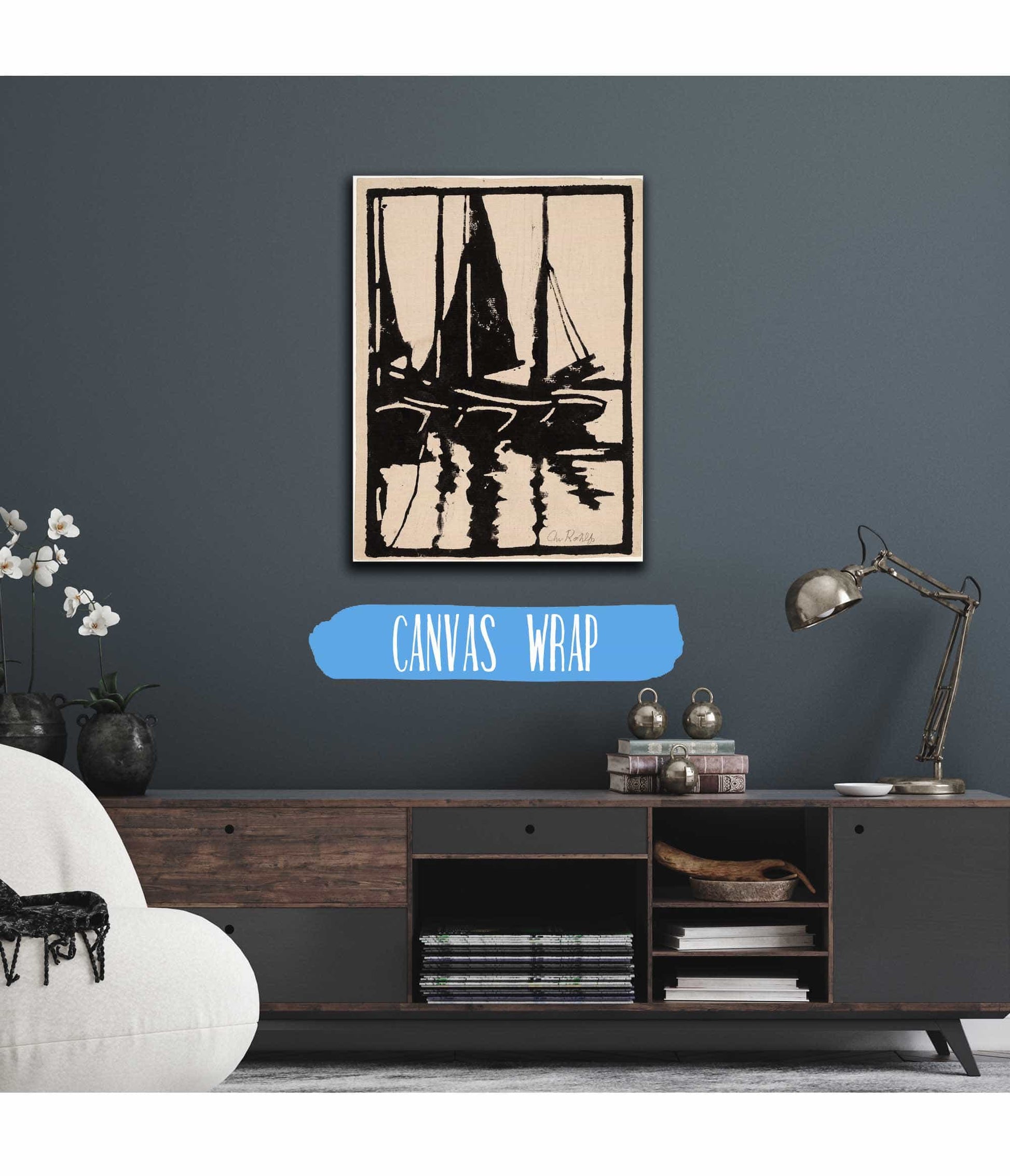 Sailboats In The Harbor by Christian Rohlfs