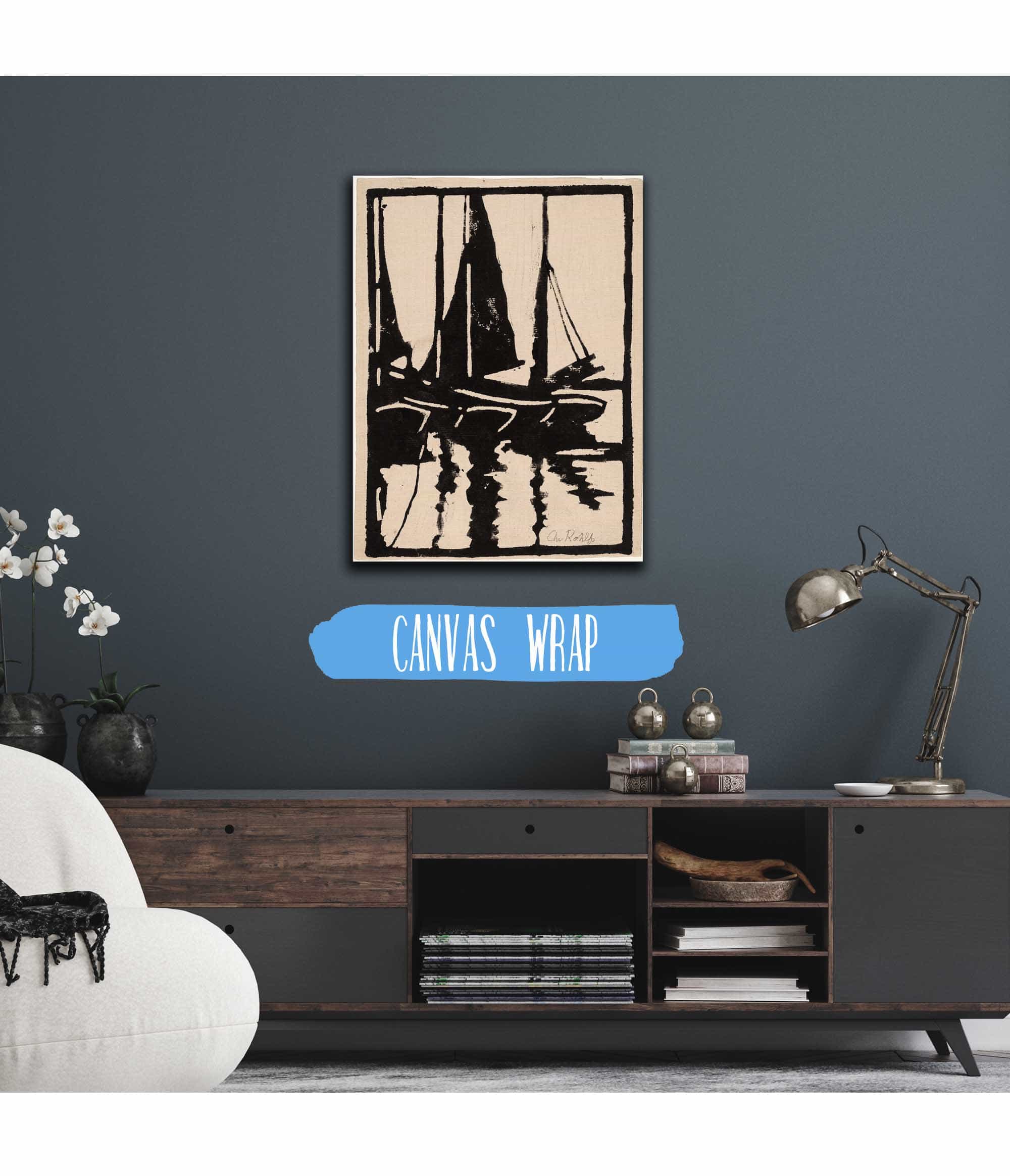 Sailboats In The Harbor by Christian Rohlfs