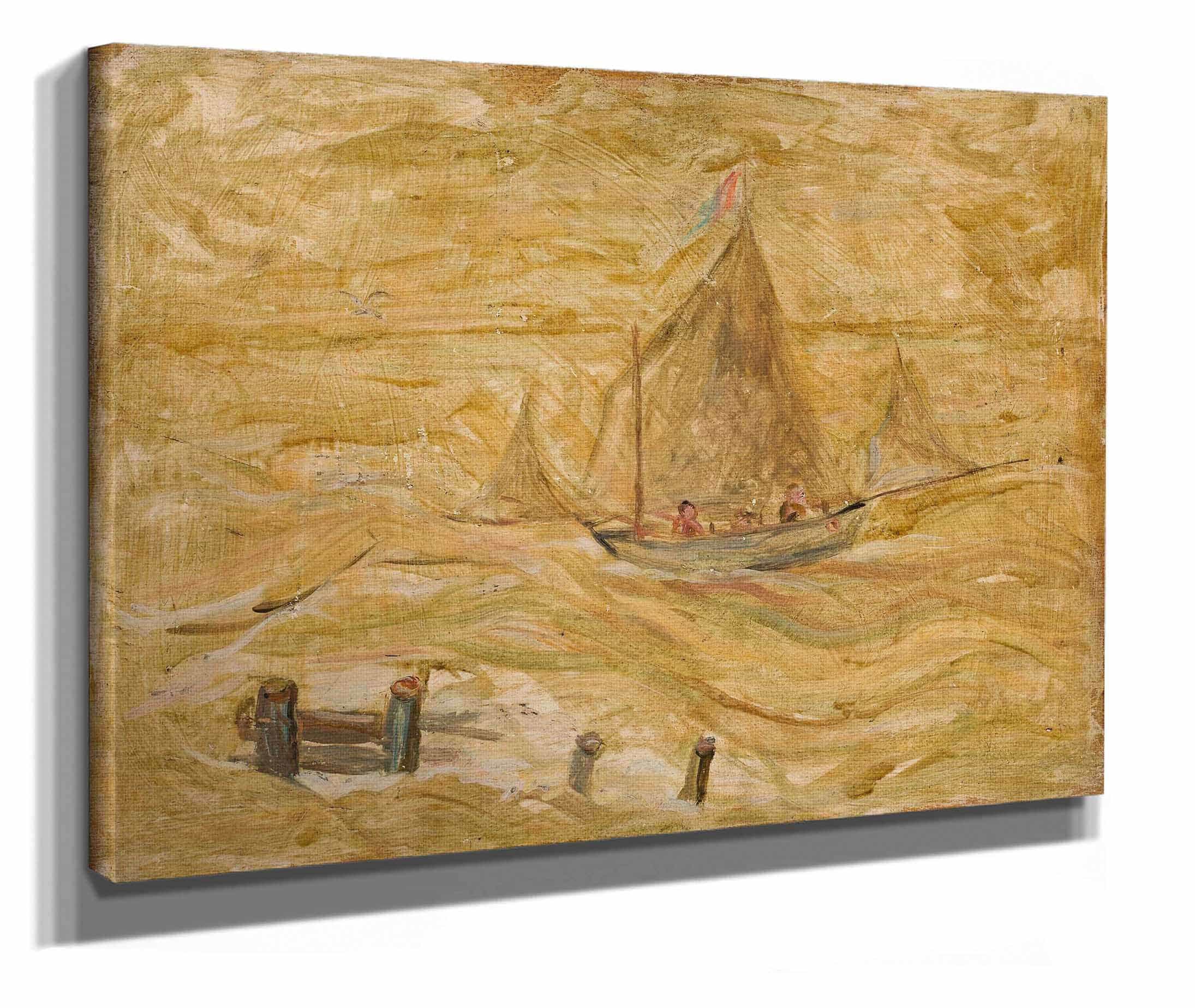 Sailing Boat On A Sea by Tadeusz Makowski