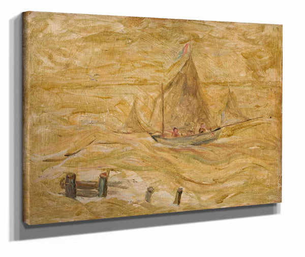 Sailing Boat On A Sea by Tadeusz Makowski