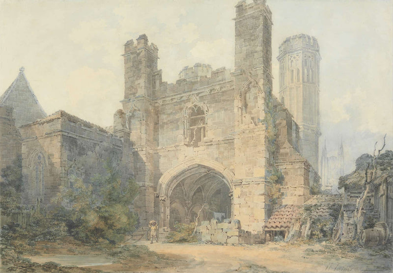 Saint Augustines Gate Canterbury by Joseph Mallord William Turner