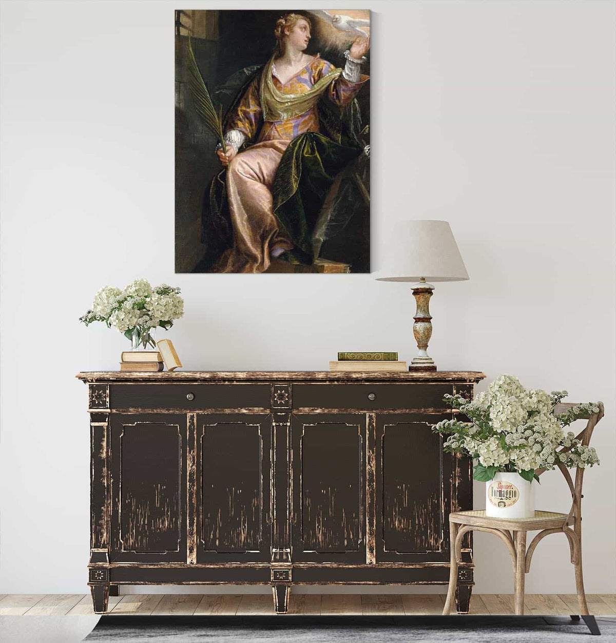 Saint Catherine Of Alexandria In Prison   by Paolo Veronese