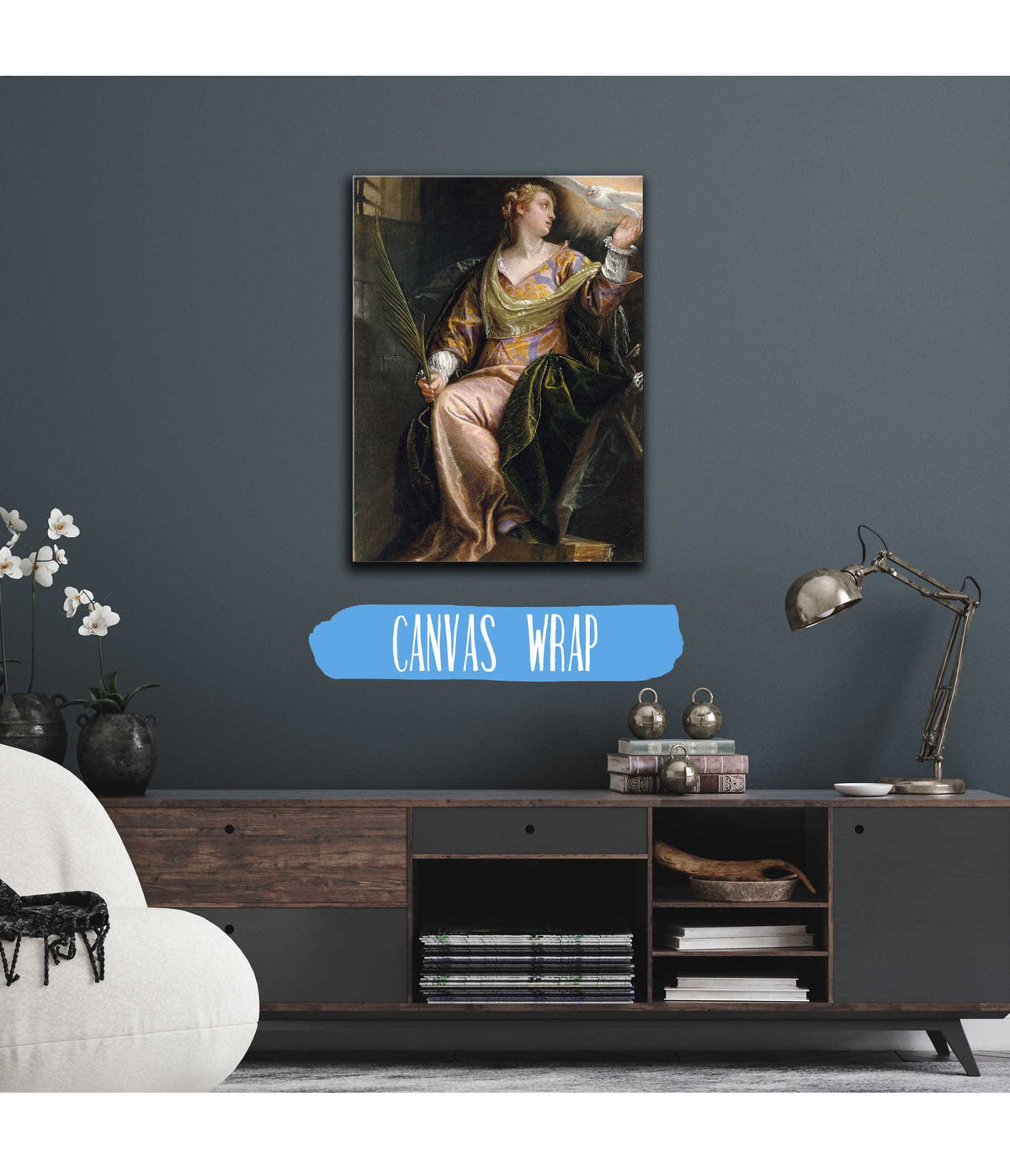 Saint Catherine Of Alexandria In Prison   by Paolo Veronese