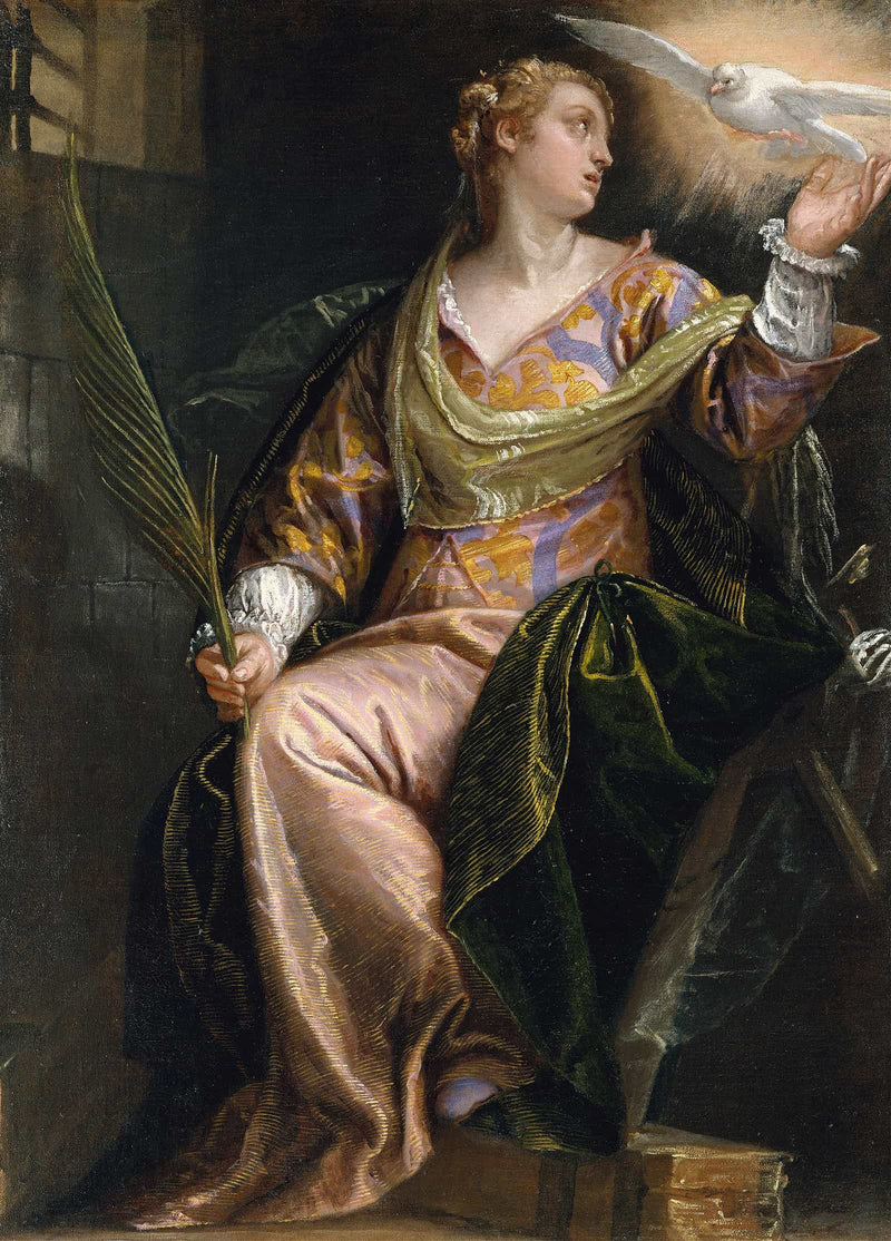 Saint Catherine Of Alexandria In Prison   by Paolo Veronese