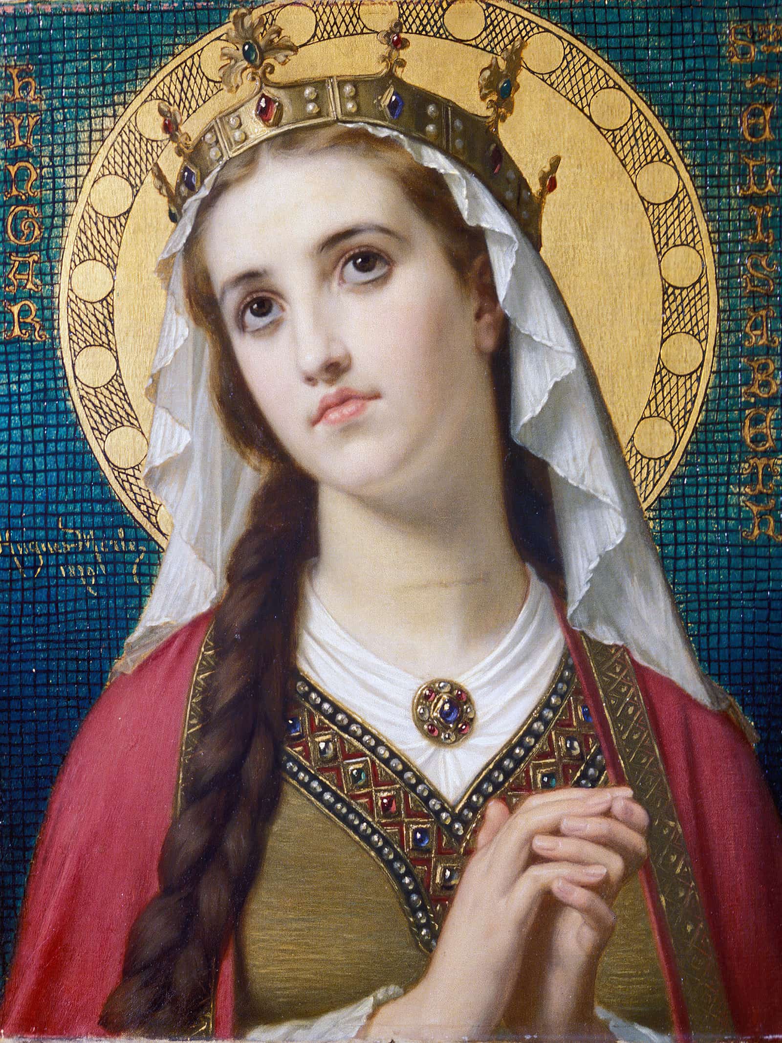 Saint Elizabeth Of Hungary by Hugues Merle