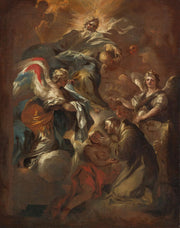 Saint Francis Refuses The Priesthood A Bozzetto by Francesco Solimena