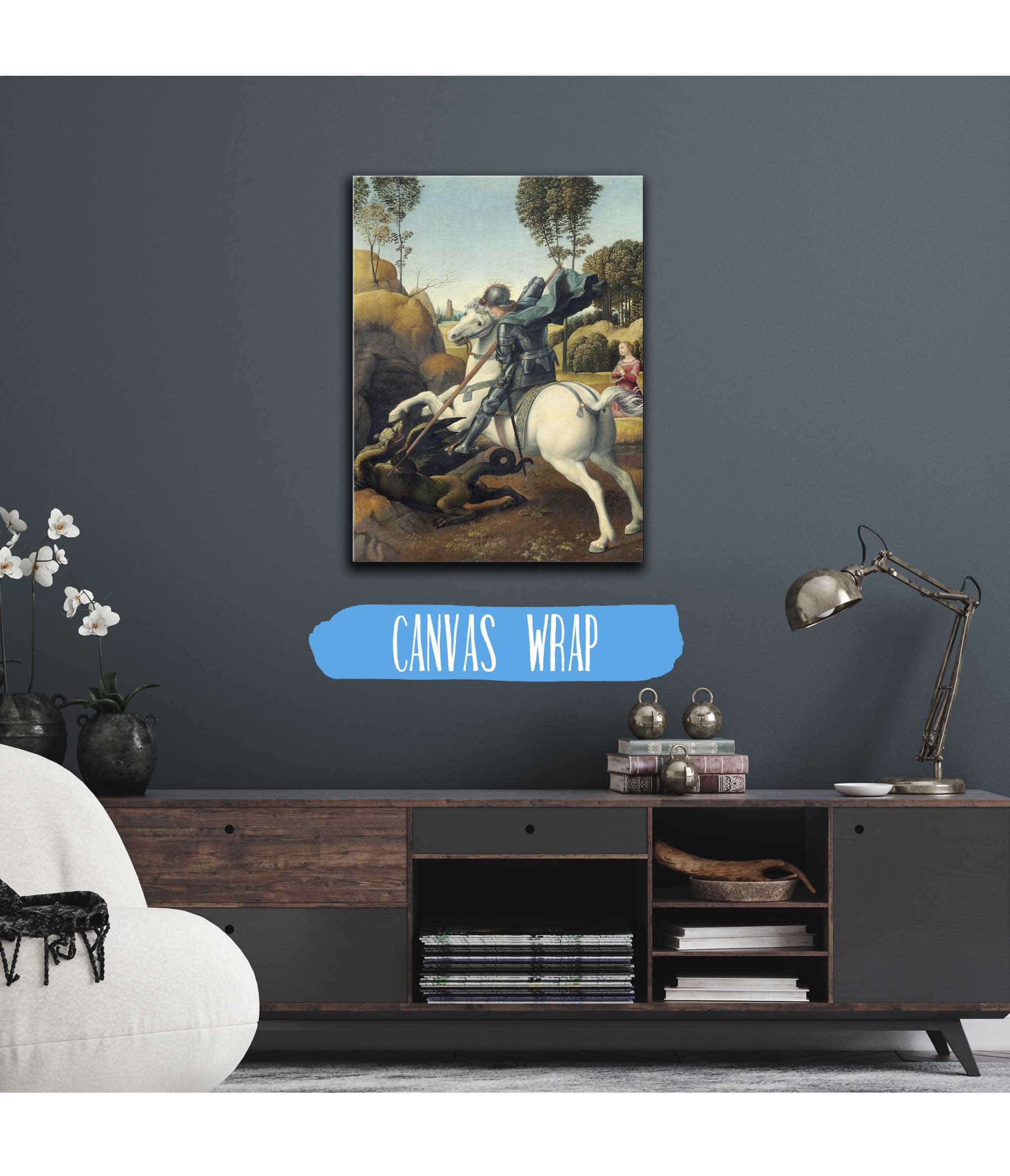 Saint George And The Dragon by Raphael