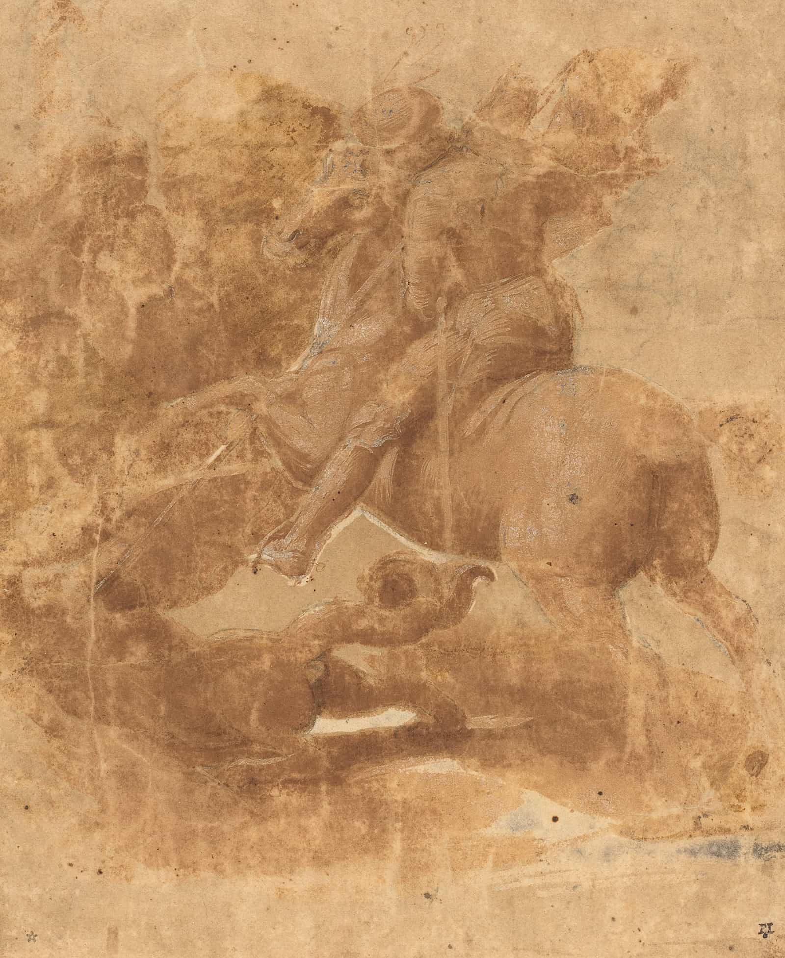 Saint George And The Dragon by Raphael