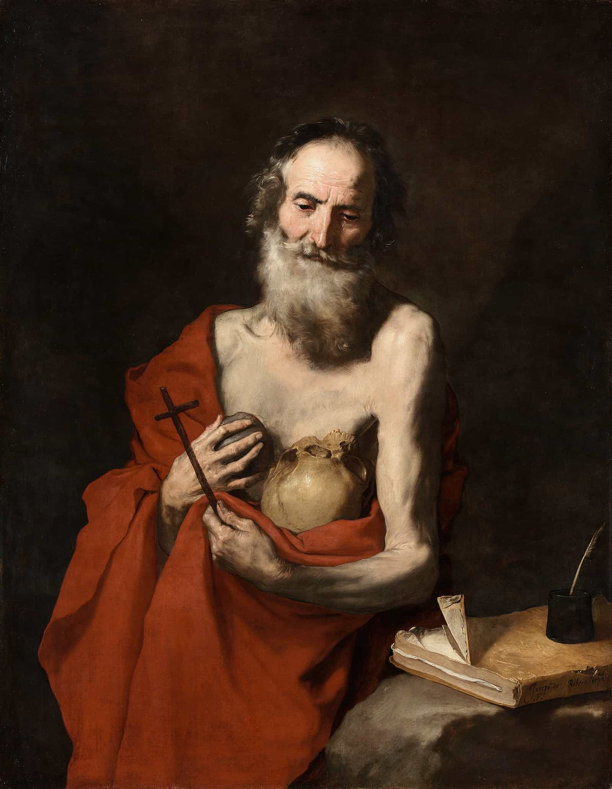 Saint Jerome by Jusepe De Ribera